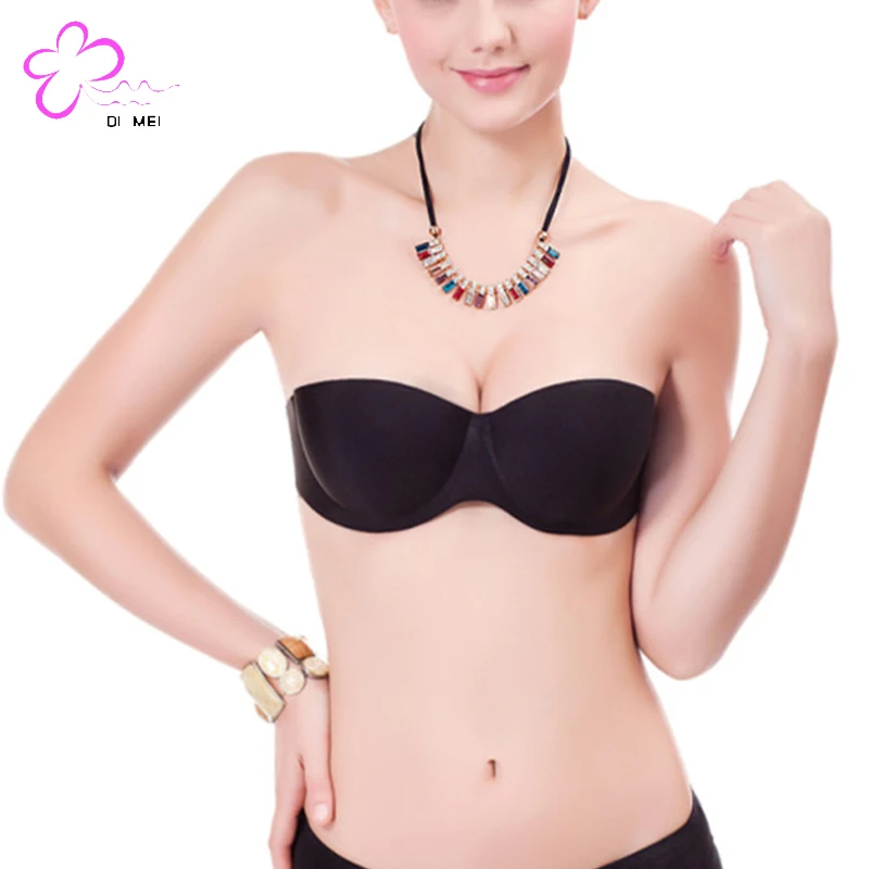 Bulk Buy China Wholesale Women's Strapless Invisible Silicone Nude Adhesive  Silicone Bra $1.32 from Number One Industrial Co.,Ltd