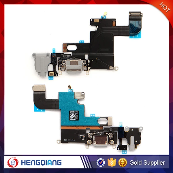 Factory price for light grey USB connector charger port charger flex cable for iphone 6