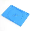 Double Disc 14mm Elegant Blue Plastic DVD Case