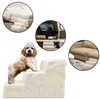 3 Steps Ladder collapsible ramp bed dog pet doggy stairs for Small Dogs and Cats, Portable Pet @