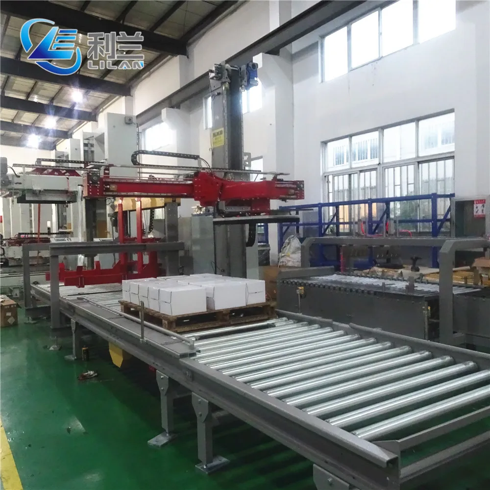 Easy Installation Automatic Palletizer Machine For Water Bottles Cases