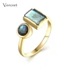 Artilady 2018 New Model 925 Silver Ring With Labradoritei Stones Jewelry