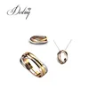 3 pcs make crystals jewelry set,bracelet,ring and pendant design