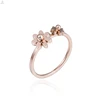 Sunflower Shape Rose Gold Ring Design Flower Ring