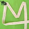 Red Stitch Line Off White Cotton Webbing 15mm for Garment Decoration YQ-WA12