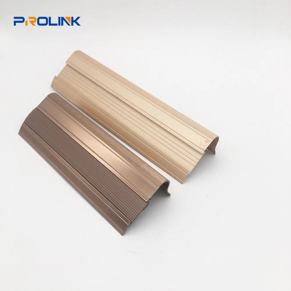 Vinyl Floor Step Edge Protector Aluminum Metal Stair Nosing For Vinyl Floor Step Edge Protector