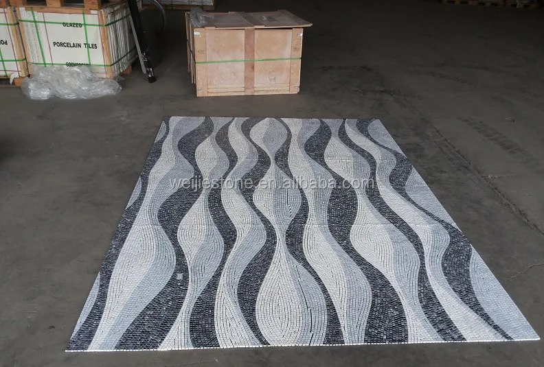 New Design Wave Pattern Swimming Pool Mosaic Tiles New Design Wave Pattern Swimming Pool Mosaic Tiles