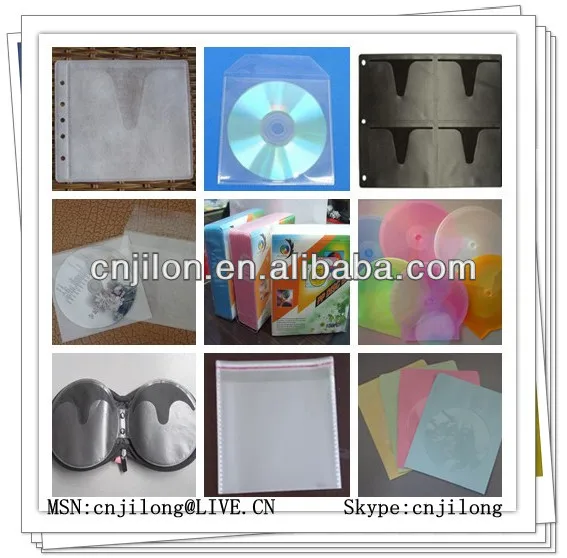 100 Cd / Dvd White Paper Sleeves With Fold Over Flap And Clear Window