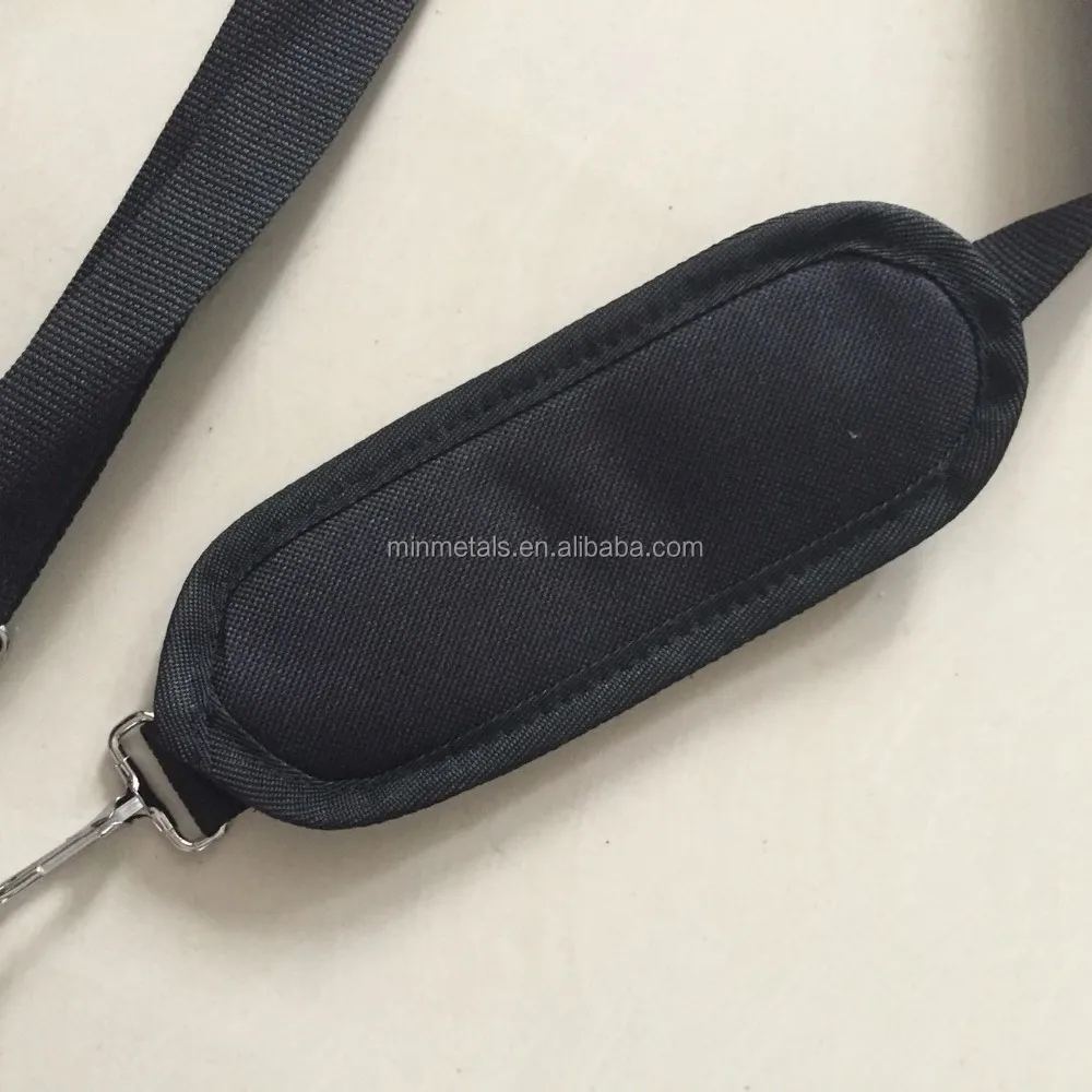 Adjustable Padded Replacement Shoulder Strap With Metal Swivel Hooks