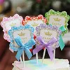 5Pcs/bag Cute Cupcake Cake Topper Happy Birthday Theme Cake Flag For Kids Baking Decorations