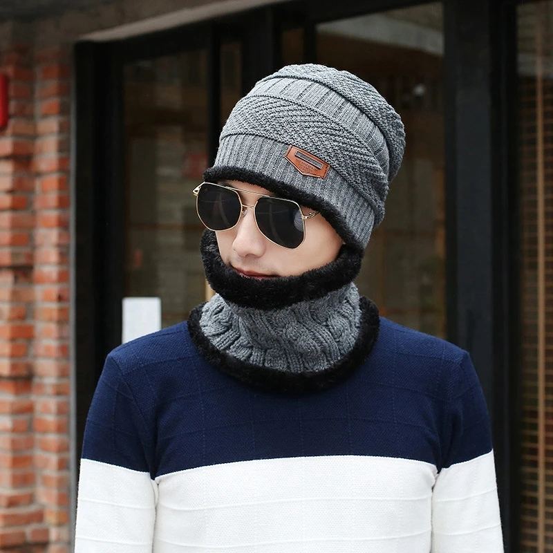 Warm Hat Winter Men's Business Knit Hat 