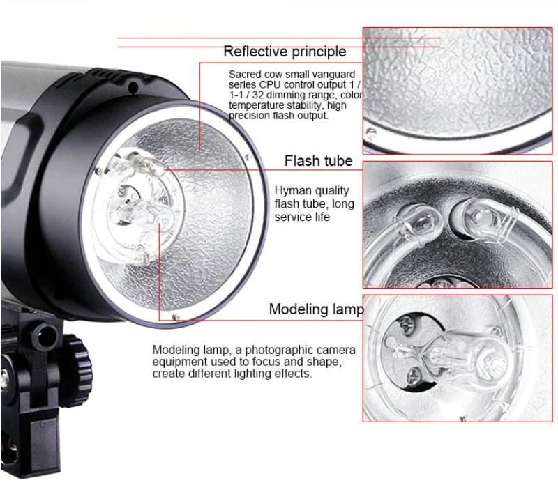Pro 250w Photo Studio Strobe Flash Light Kit 250 Watts Lighting Godox