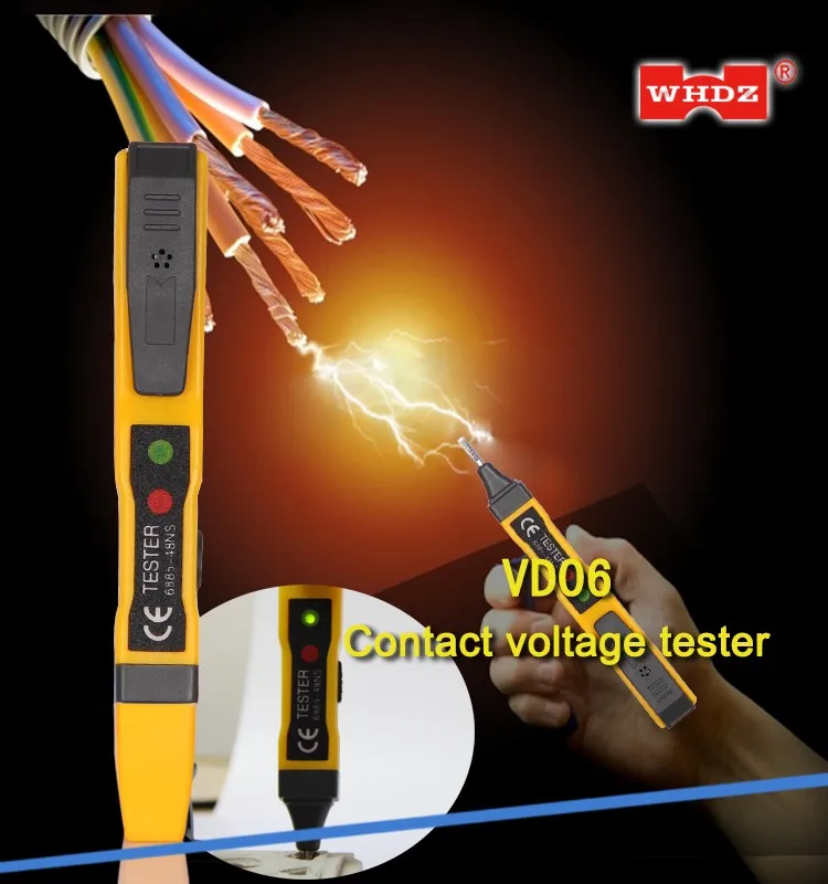 Contact Voltage Detector Sensitivity Adjustable Test Pencil Digital