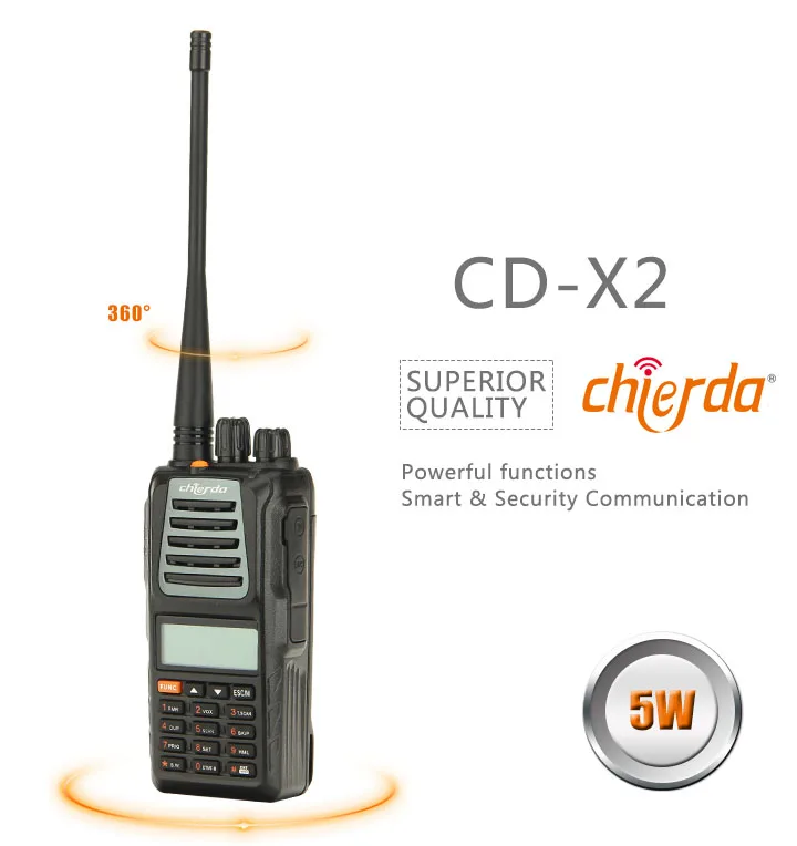 Security Guard Equipment Two Way Radio 2 Tone 5 Tone Two Way Radio With