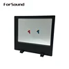 Black and White Display Frame Stand for Hearing Aids and Accessories