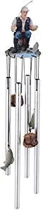 StealStreet SS-G-41633 Round Top Fisherman Hanging Garden Decoration Wind Chime