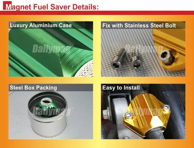 Aluminium Car Magnetic Fuel Saver