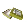 2019 custom foldable paper box with transparent window for gift packaging