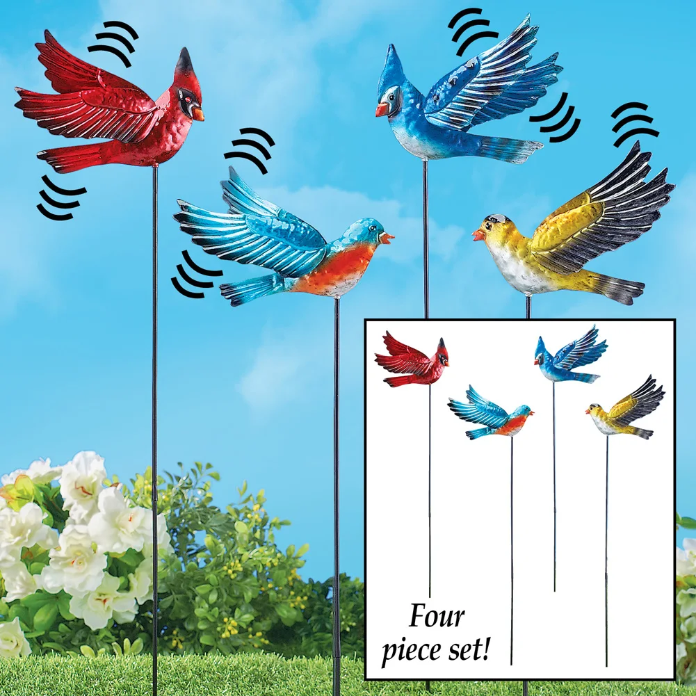 Bird Flight Decoration Garden Ornament Metal Lawn Stakes Buy Metal