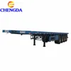 China 20FT 40FT 20 40 45 Feet Flat Bed Flatbed Container Semi Trailer