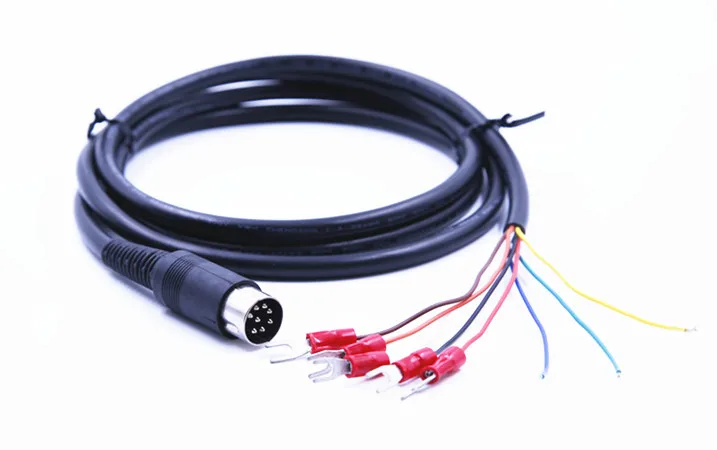 5 Cores Big Din Power Convert Cable / Custom Molded Cable Assembly.jpg