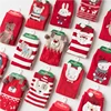 Custom Cartoon Winter Christmas Socks Womens Cute Pattern Christmas Fleece Socks