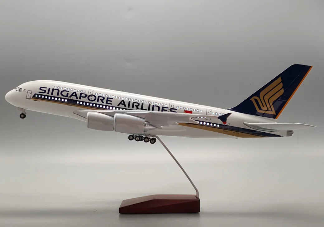 Best Sell A380 Singapore Airlines Led Aircraft Model Voice Control ...