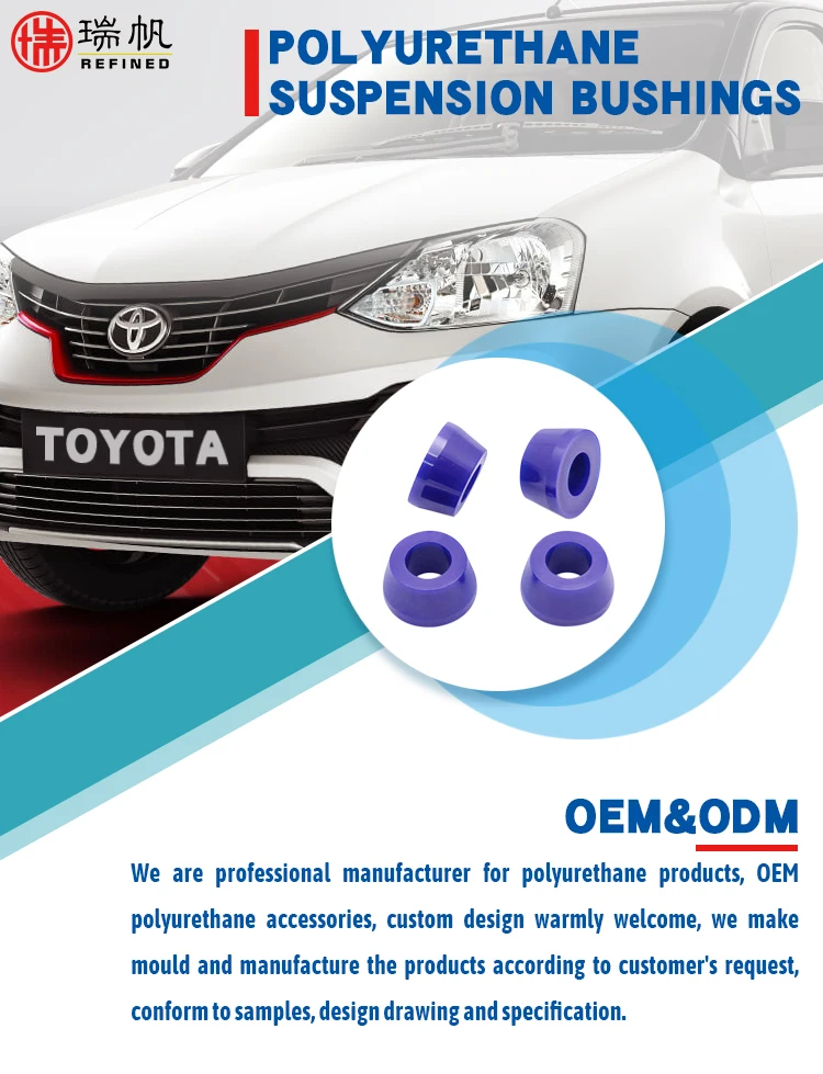 Rear Suspension Shock Absorber Upper & Lower Polyurethane Bushing Kit