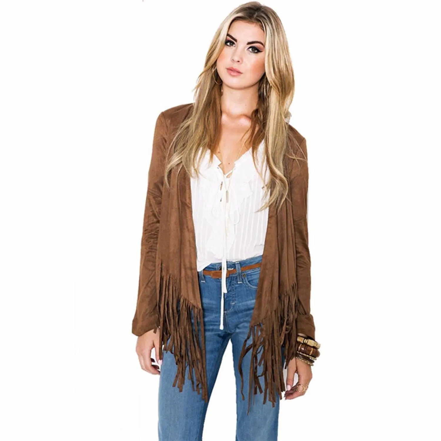 Cheap Brown Suede Fringe Jacket, find Brown Suede Fringe Jacket deals