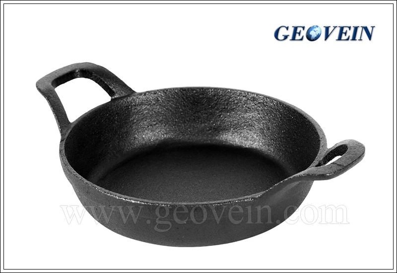 Preseasoned Coating Cast Iron Pan With Two Ears Buy Cast Iron Pan