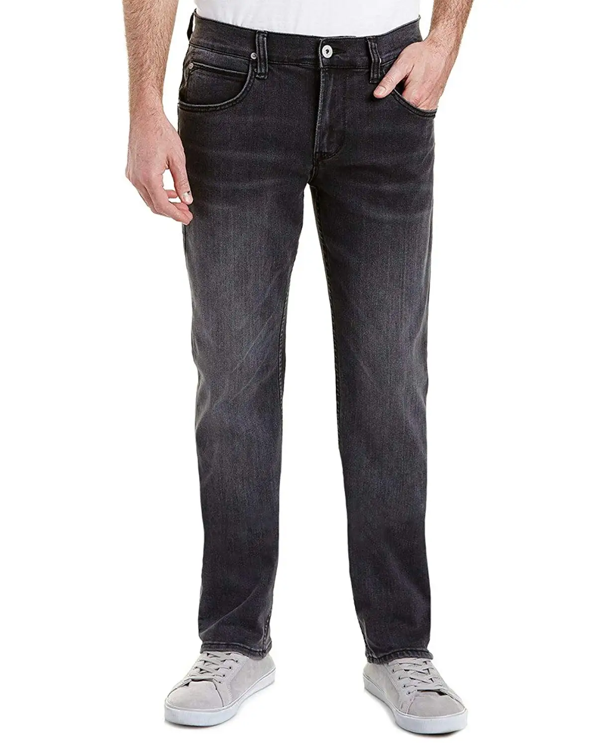 Hudson Jeans Men/'s Byron Straight Leg Jeans Westman Grey Denim