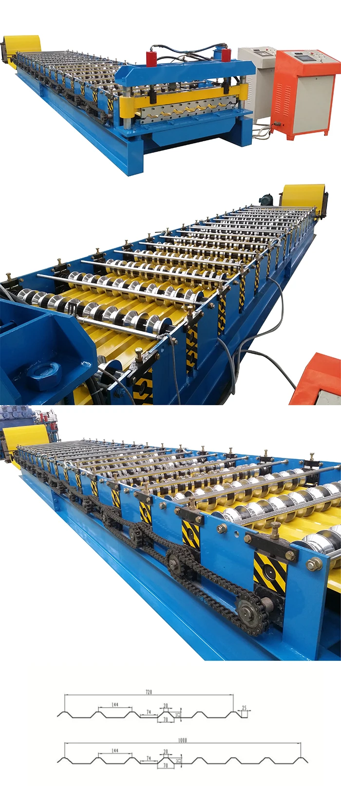 Glazed Rile Forming Machine Tile Roof Rolling Machine Making