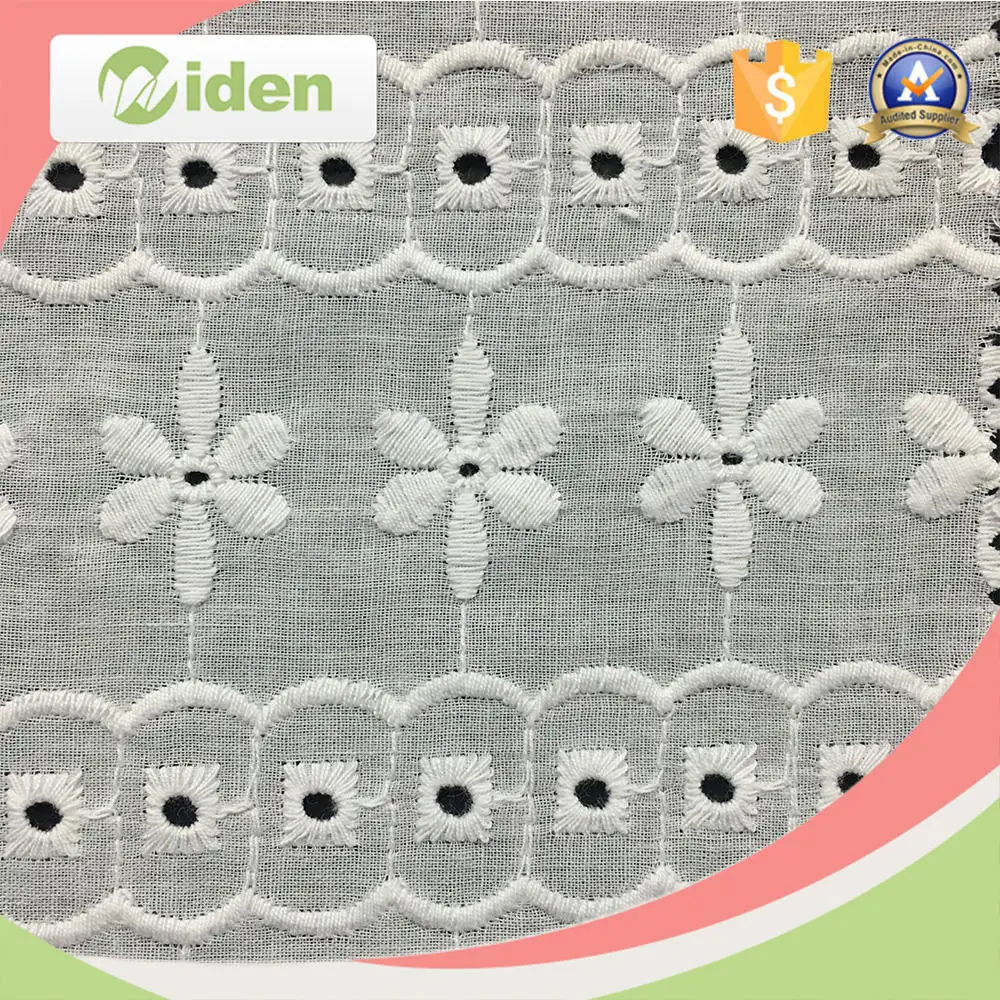 Wholesale Egyptian Cotton Eyele Embroidery Lace