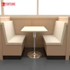 Cafeteria PU Leather Sofa Sectional Restaurant Corner Booth Seating (FOH-CBCK02)