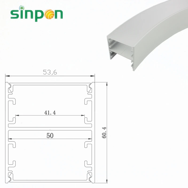 Bendable Aluminum extrusion profiles alu profile led bar aluminium profile for led light bar