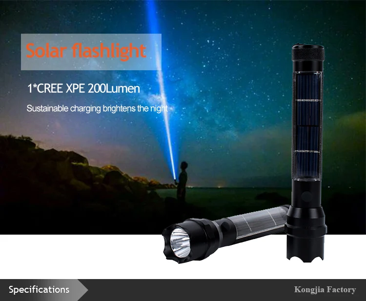 Outdoor Led Camping Lamp Flashlight Lantern 18650 Li Ion Battery