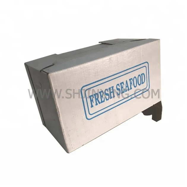 Food Grade Carton Waxed Cardboard Boxes Catering Seafood Transport