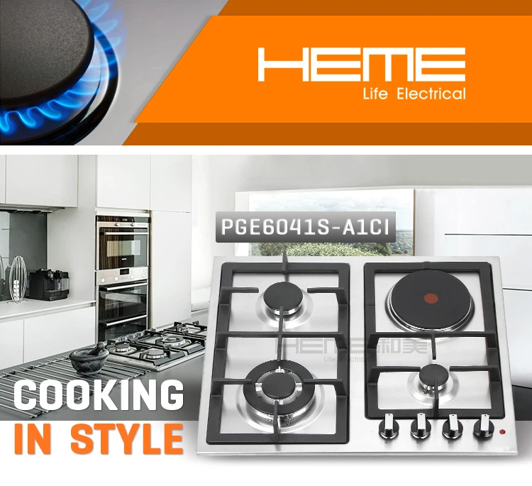 Hot 4 Burner Built In Electric Cooktop With Stainless Steel Hot 4 Burner Built In Electric