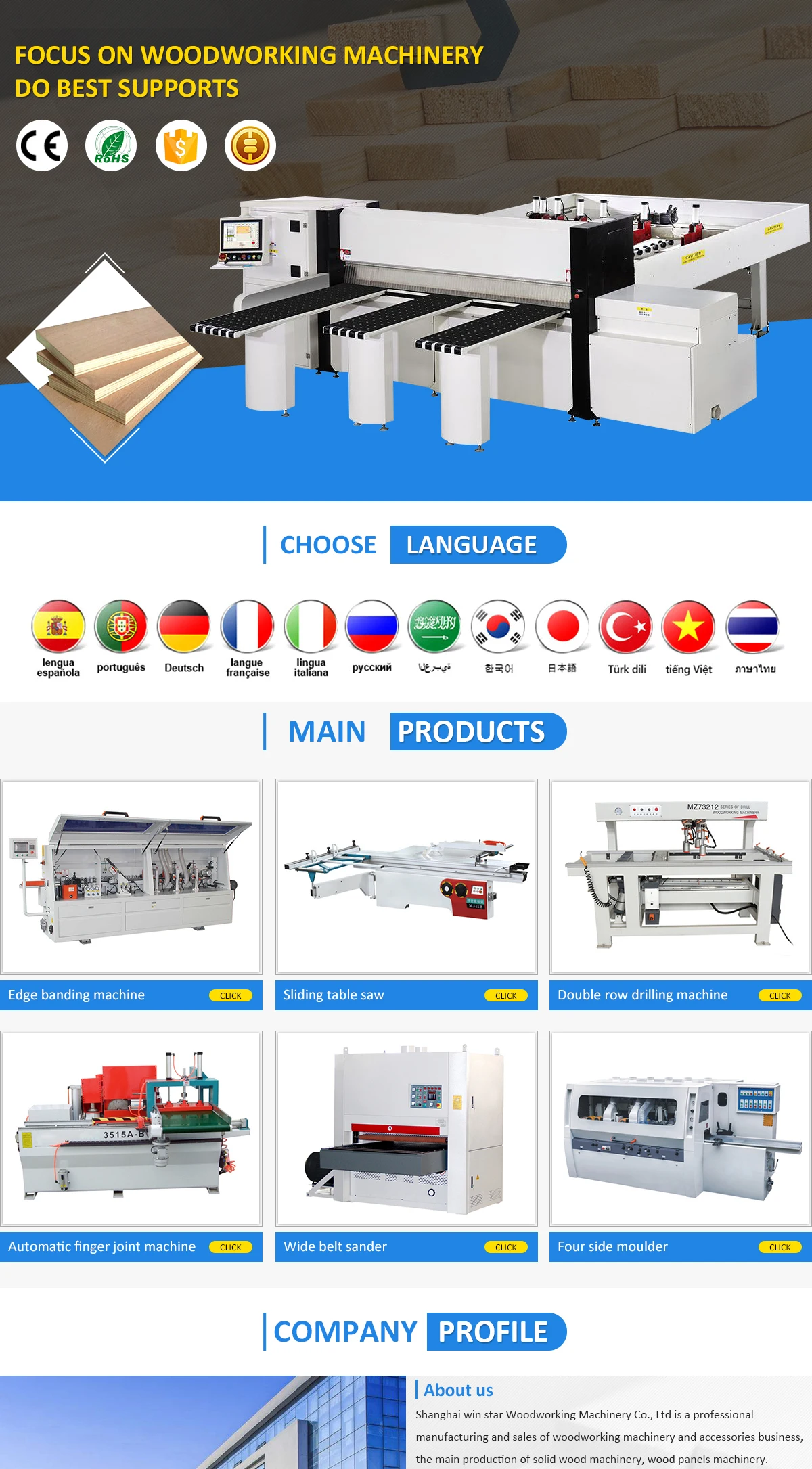 Shanghai Win Star Woodworking Machinery Co Ltd Sliding Table Saw Wood Band Saw