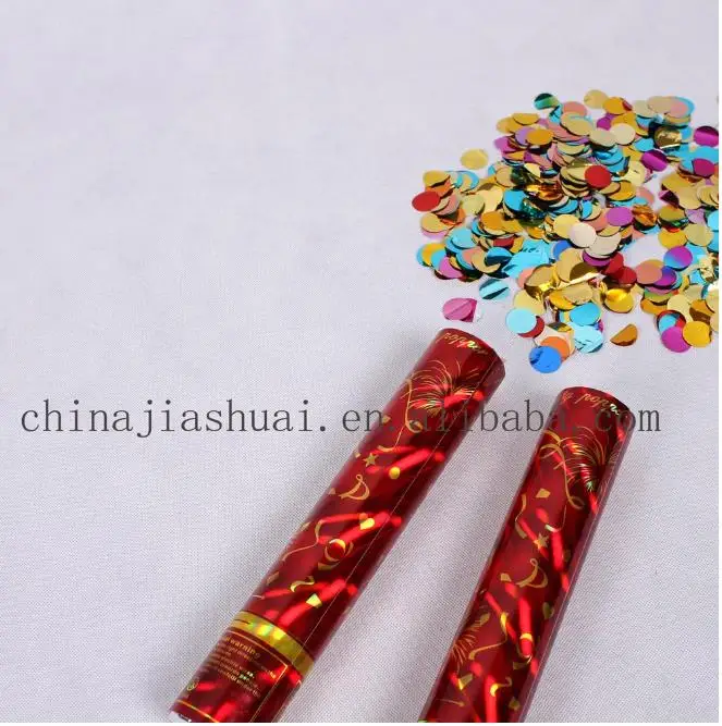 30cm RED Foil Confetti Shooter Compressed Air Cannon Party Popper Fun