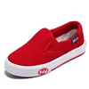 YY10349S Comfortable casual classic printed low top low heel kids red canvas shoes sneakers
