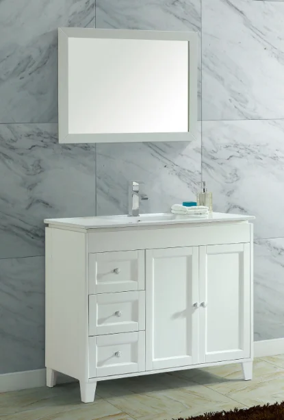 40 Inch White Ceramic Single Sink Solid Wood Lowes Vanity Bathroom Vanity Buy Solid Wood Lowes Vanity Bathroom Vanity Combo Single Sink Lowes Vanity Bathroom Vanity Combo 40 Inch White Ceramic Lowes Vanity