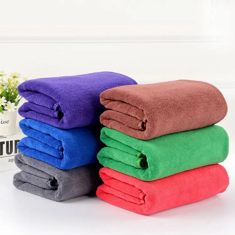 China factory wholesale custom size logo 400 GSM microfiber car cleaning towels