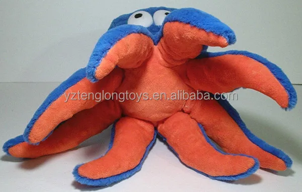 blue plush octopus