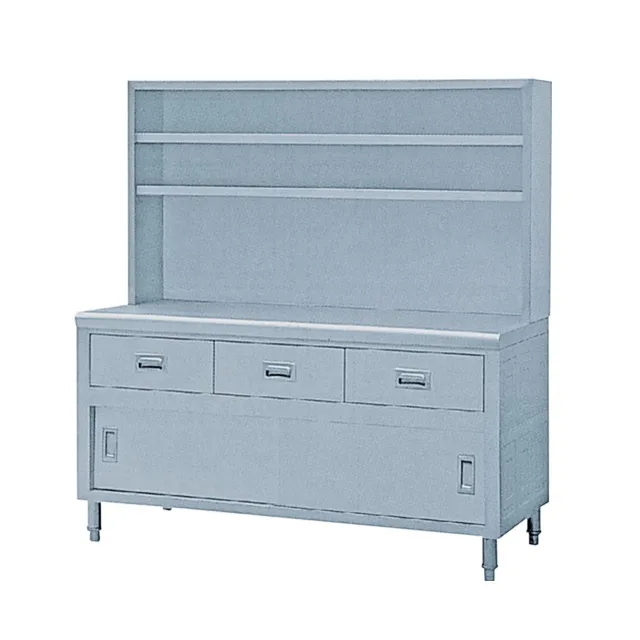 Commercial Custom Made Stainless Steel 3 Drawers Kitchen Pantry Cabinet With Top Shelves Buy High Quality Kitchen Pantry Cabinets Steel Cabinet Drawers Commercial Stainless Steel Kitchen Cabinet Product On Alibaba Com