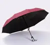 10 Bone 4 colors Full Automatic Umbrella Auto Open And Close Uv Umbrella Wind 3 folding Resistant Umbrella
