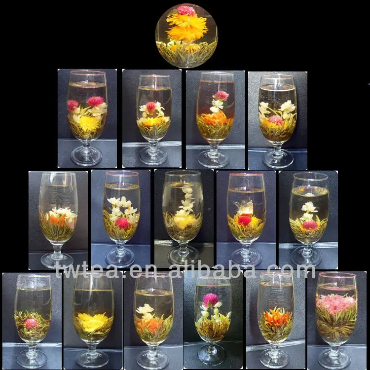 16 different kinds of blooming Tea