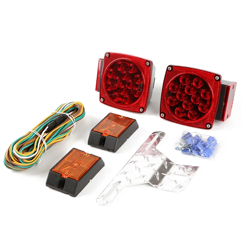 12v Submersible Boat Led Trailer Tail Light Kit Truck Waterproof