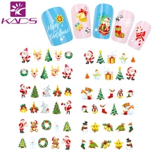 HOTSALE BJC026 Christmas water sticker Tip Nail Art Nail Sticker Nail Decal Manicure Mix Color nail tools+freeship