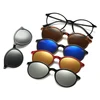 DLC2223 Magnetic Polarized and Night Vision Clip on Round Sunglasses Optical Eyewear Frame
